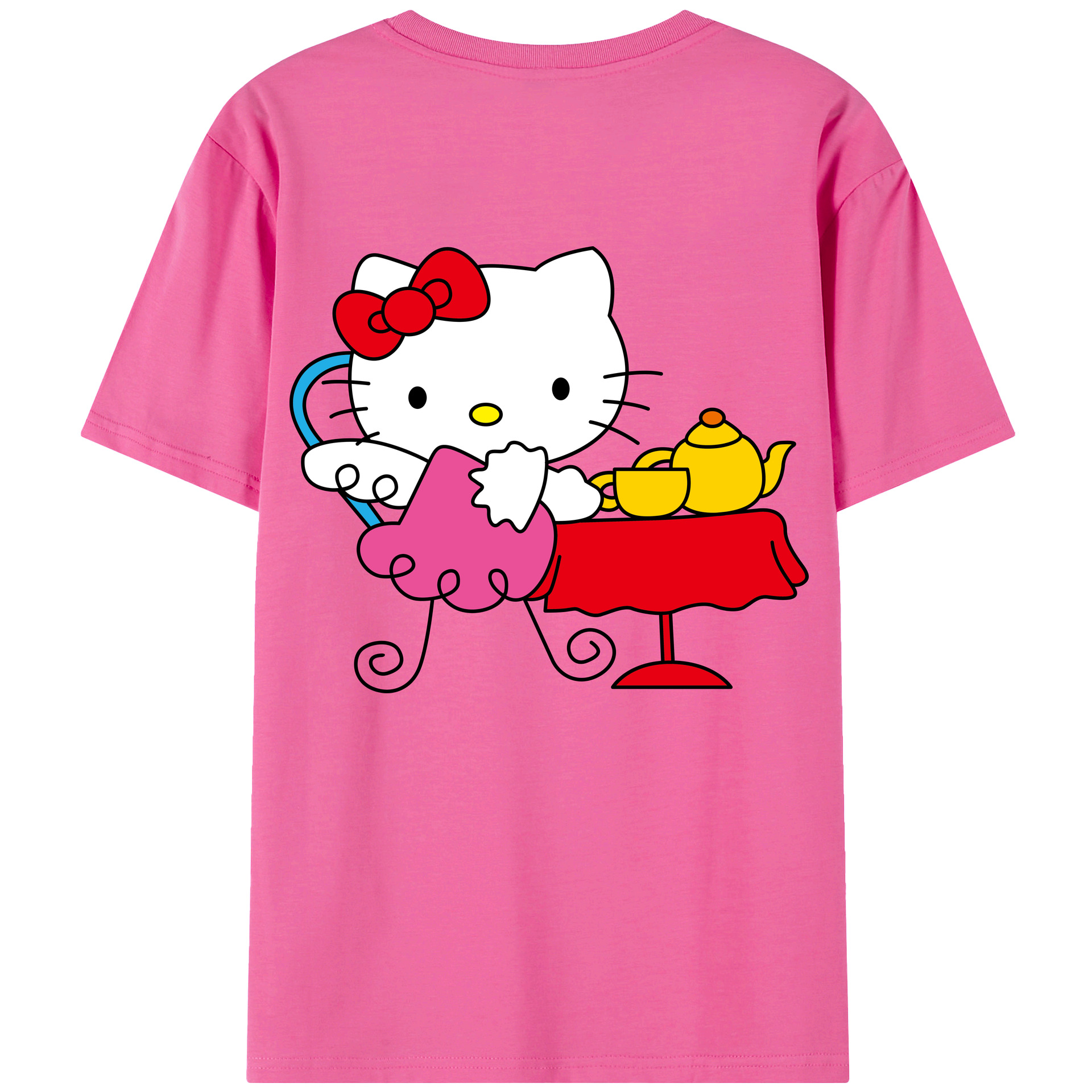 （画像用） Hello Kitty ハローキティ レディース半袖Tシャツ(バックプリント)